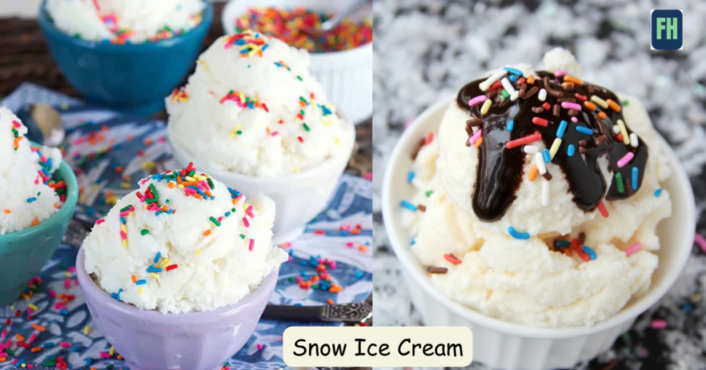 Snow ice cream recipe